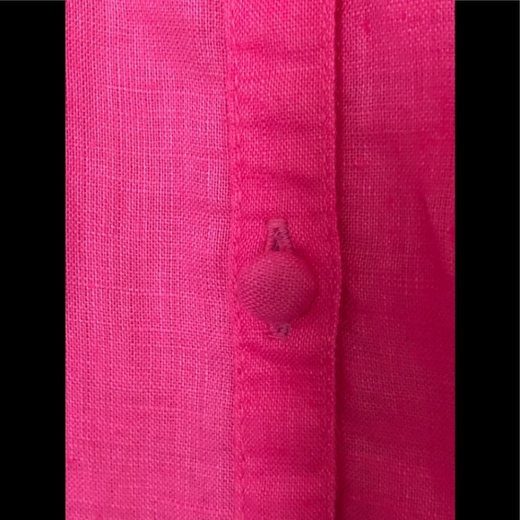 Avenue 30/32  Button Up Shirt Top🌷100%  Linen Summer Classic - Picture 3 of 9